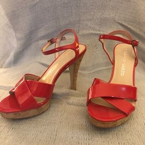 Never Worn Platform Size 5 Patent Pumps!